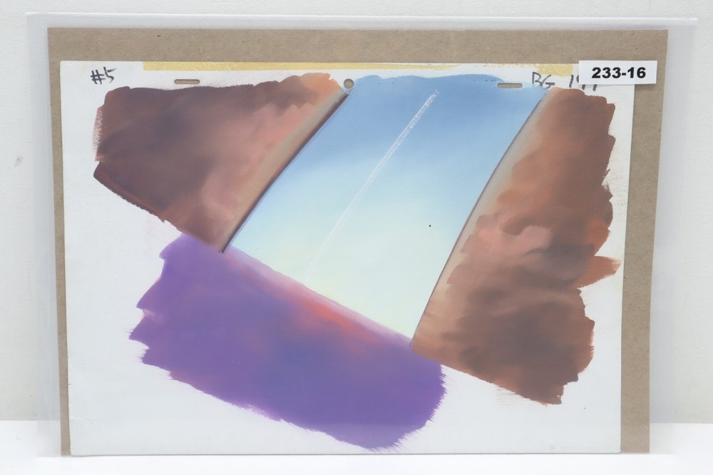 Original Hand Painted Animation Production Background (233-16)