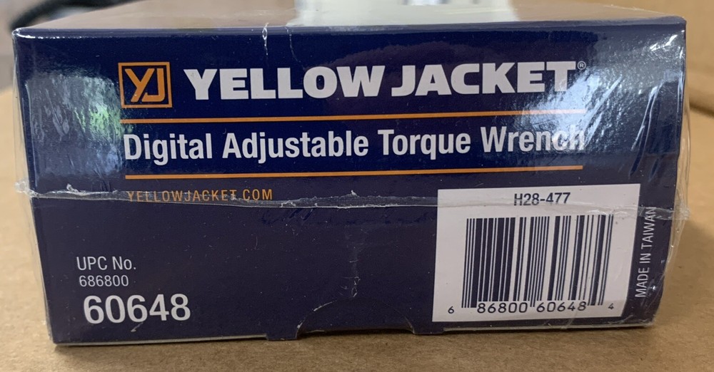 YELLOW JACKET DIGITAL ADJUSTABLE TORQUE WRENCH 60648