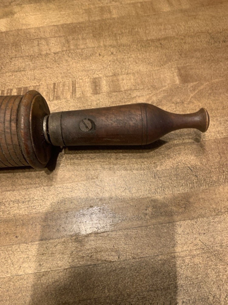 Antique Bow Drill -Brass Collet W/ Drill Bit- Woodworking