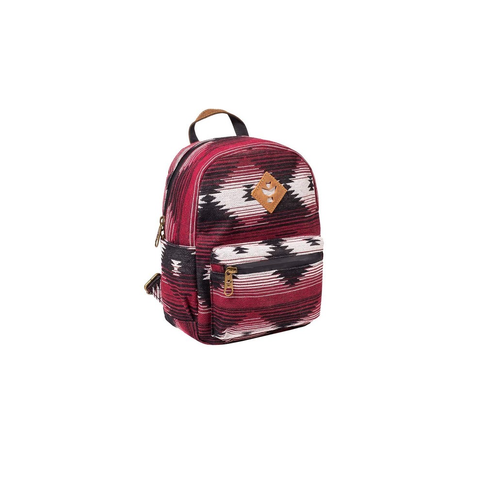Mini Smell Proof Backpack - The Shorty Maroon Pattern