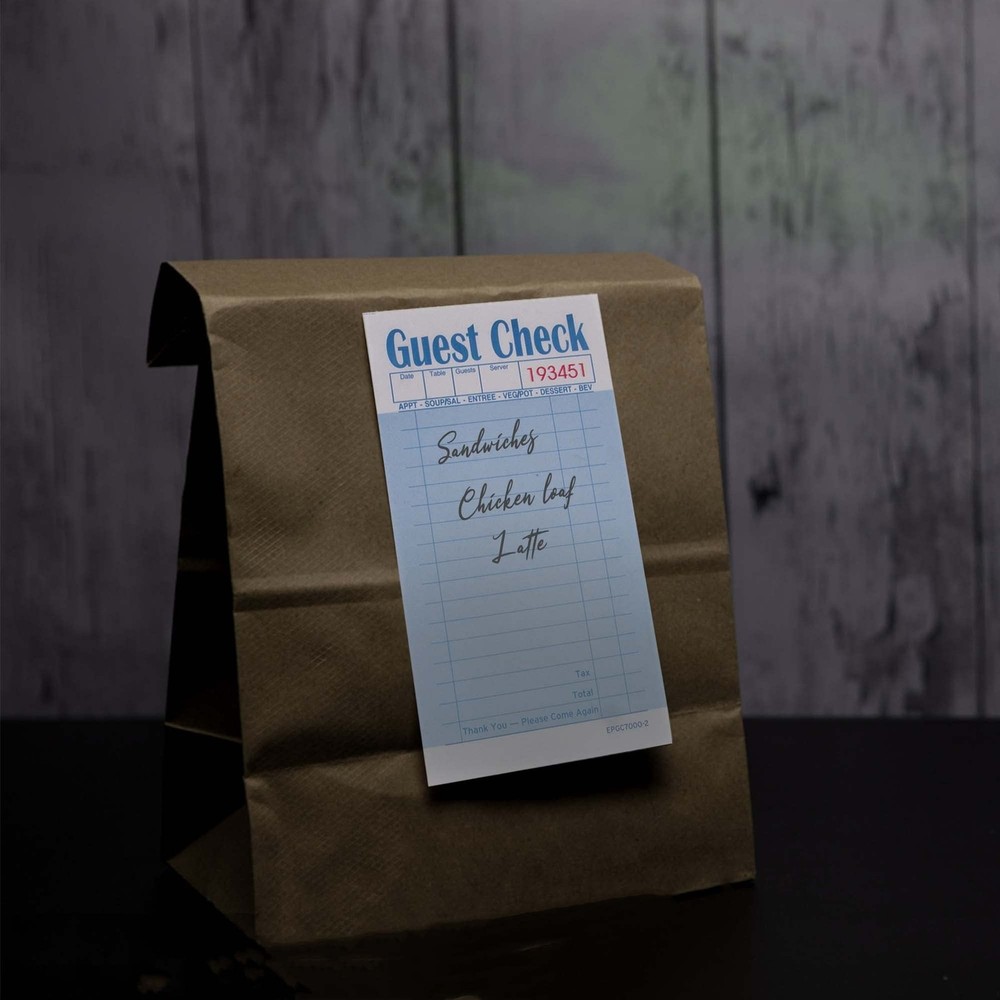 ESSENTIAL Guest Check Books 3.5" x 6.7", 1000 Duplicates Server Note Pads for...