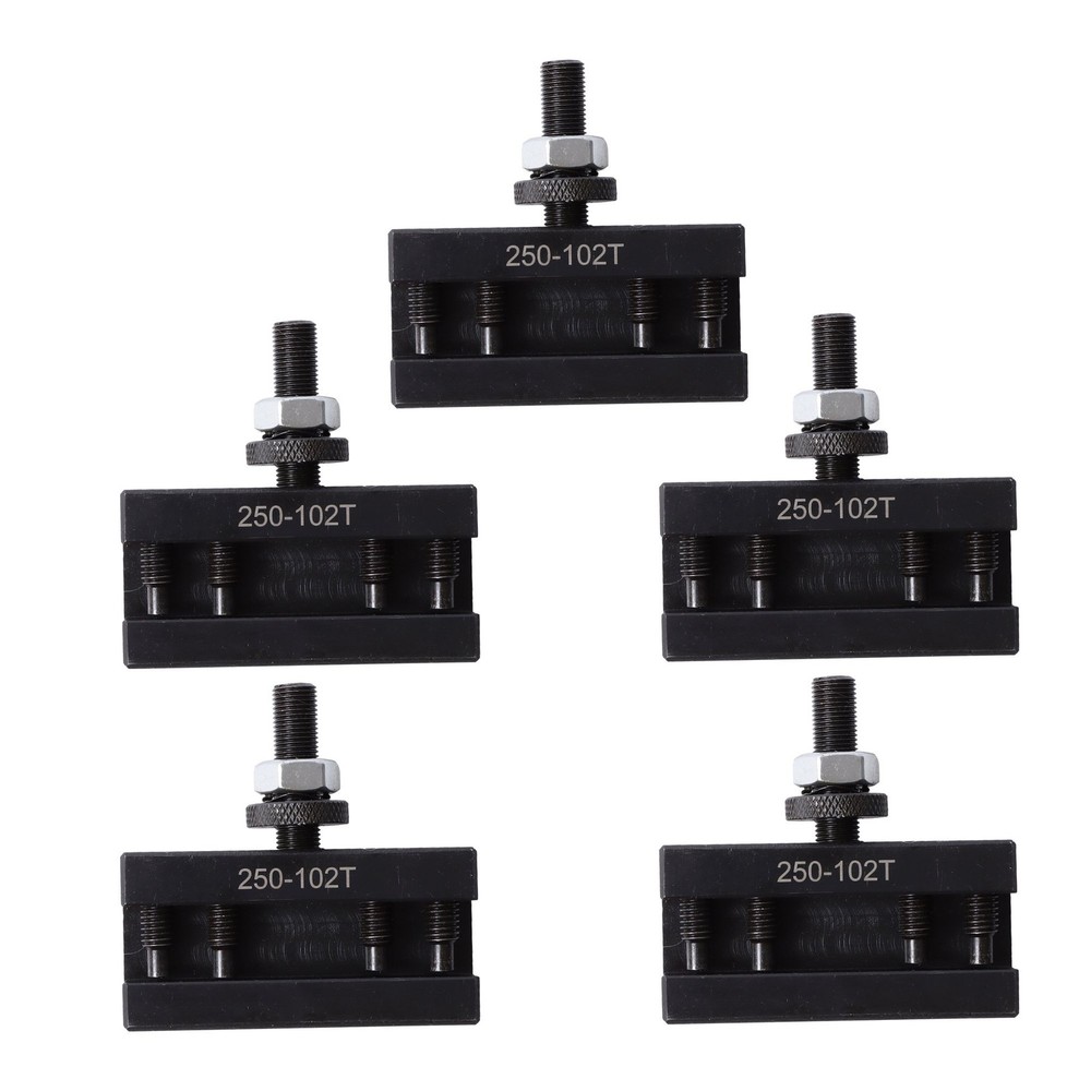 AXA 250-102XL 5 Pack Set 5/8" XL Lathe Tool Post Holders Multi-Process