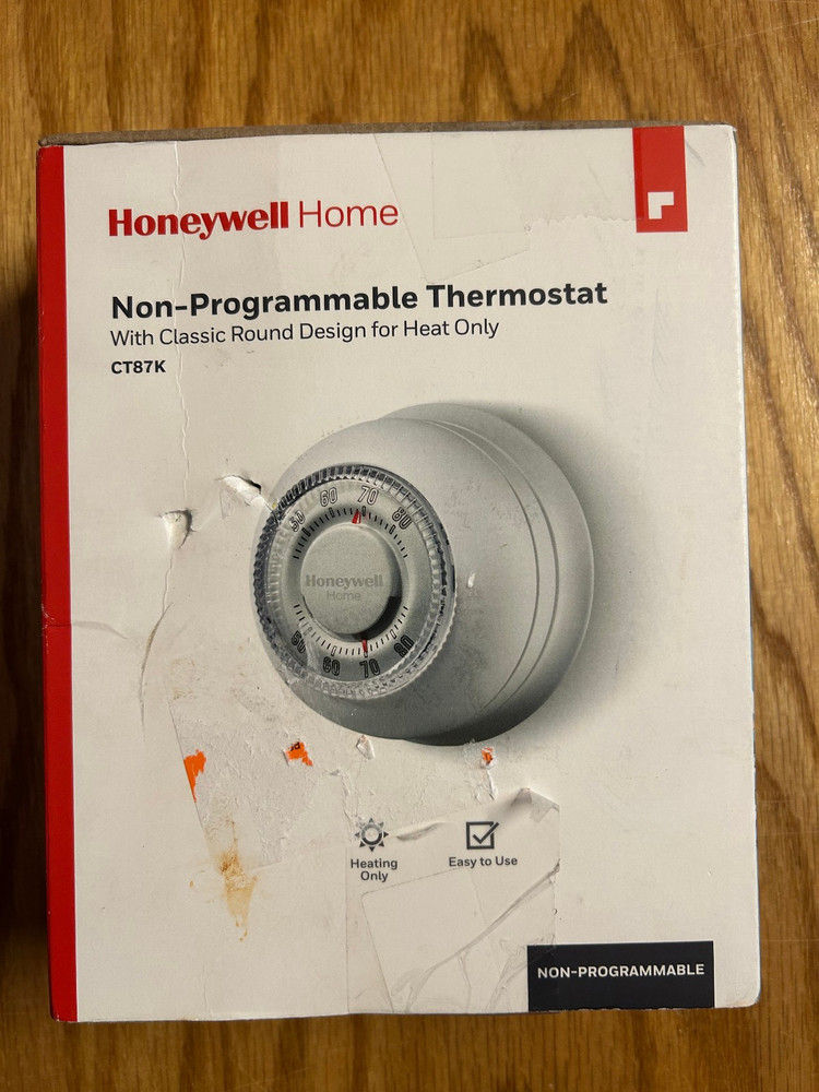 Honeywell CT87N Non- Programmable Thermostat - White