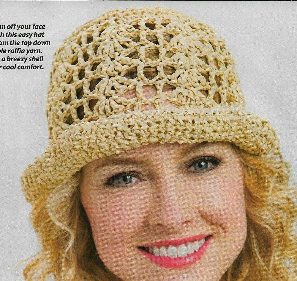 SUMMER SHELLS HAT WOMEN'S CROCHET PATTERN INSTRUCTIONS