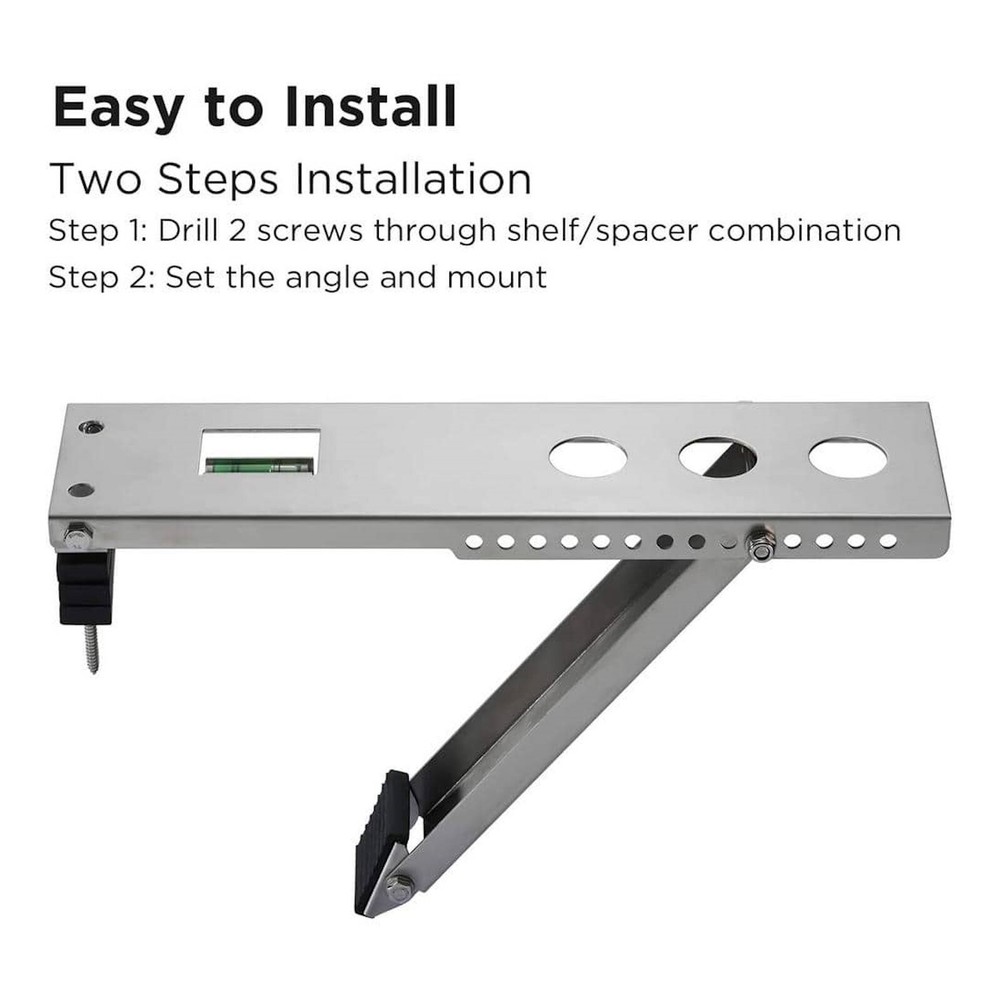 TURBRO ACS-100 Window AC Support Bracket Adjustable 100lb w/ Level Kit