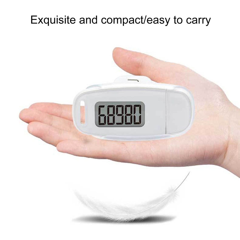 3D Sensor Pedometer Step Counting Device With Blue Backlight Clip-on SGGC