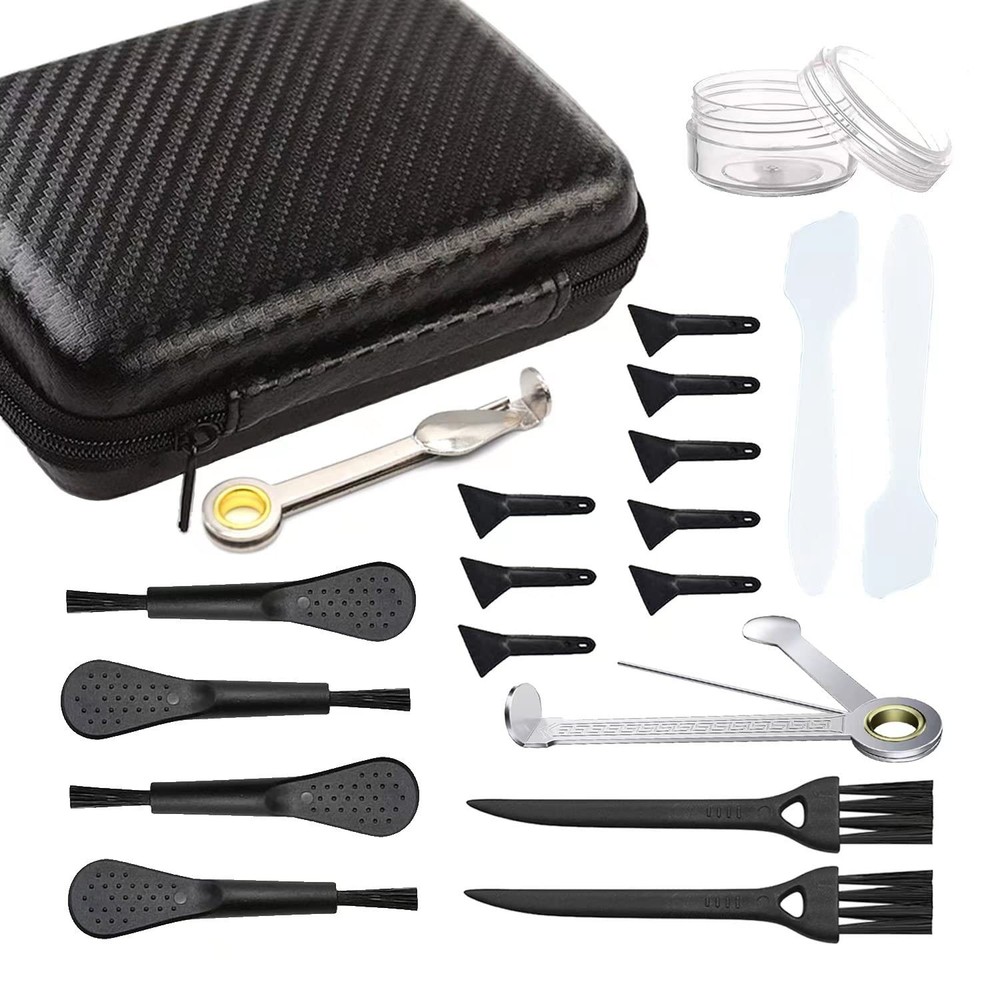 Brushes Scrapers & Spoons Kit for Kitchen Use Include 2 Packs Stainless Black