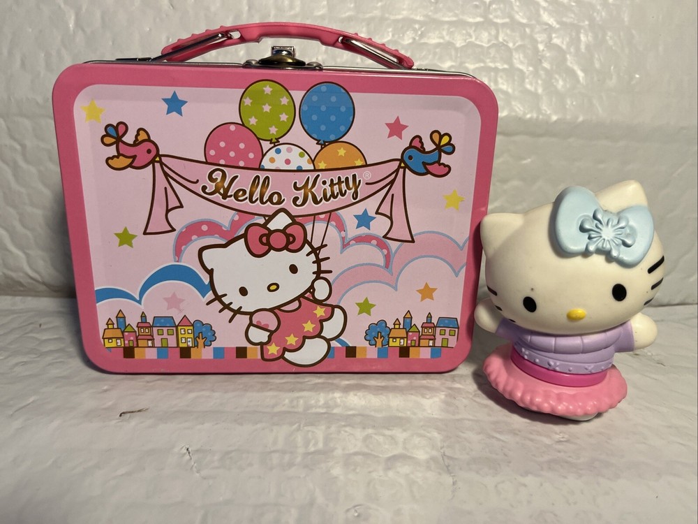 Hello Kitty Sanrio Pink Mini Lunch Box Plus Toy