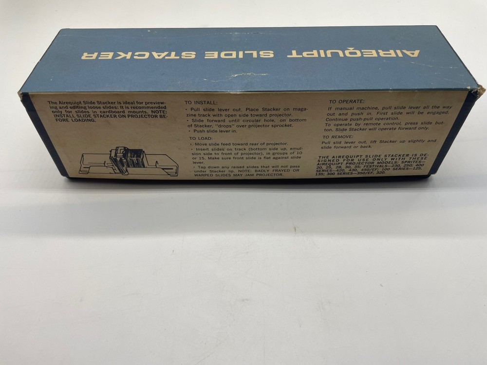 Airequipt Slide Stacker ( for use with Slide Projector) New Open Box