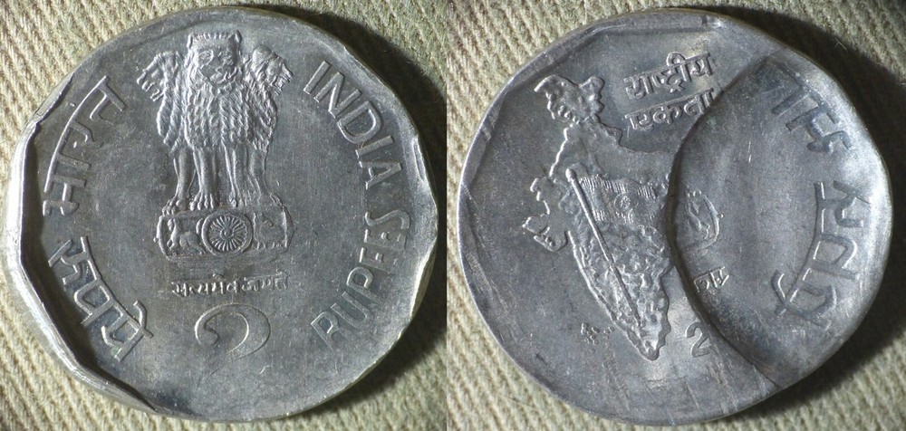 Errors : India 2--- 2 Rupee Indent w/ Expanded Brocage IREC849