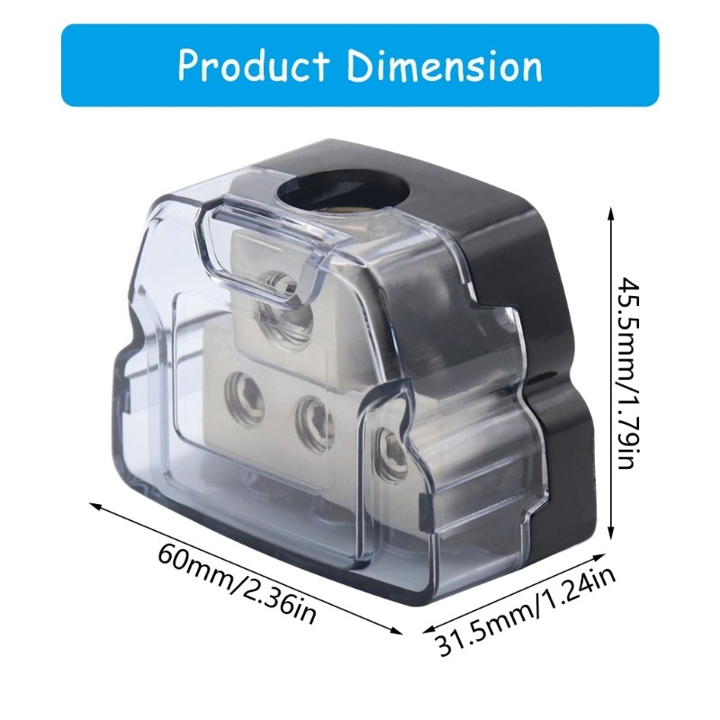 Power Distributor Unit for Car Sound Frequency Installations with Essential Tool