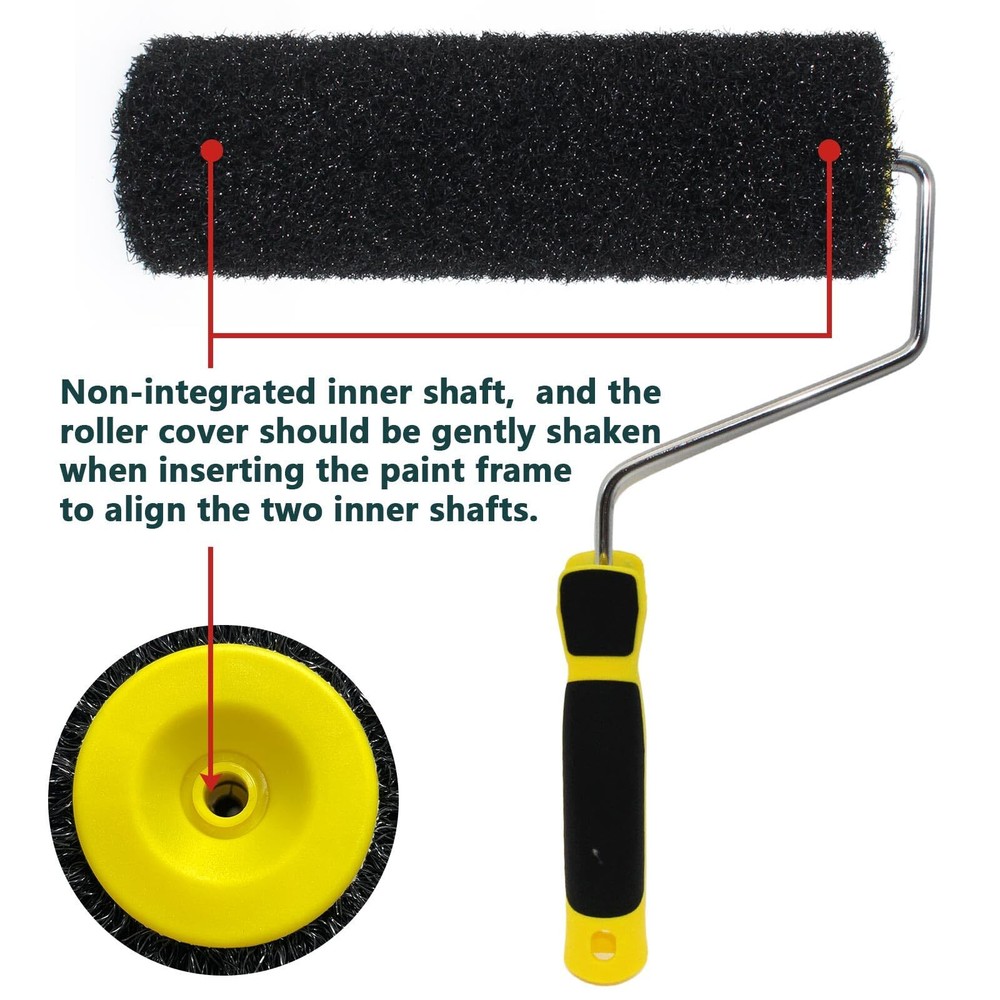9 Inch Drywall Compound Roller Cover, Drywall Texture Roller, Suitable for Co...
