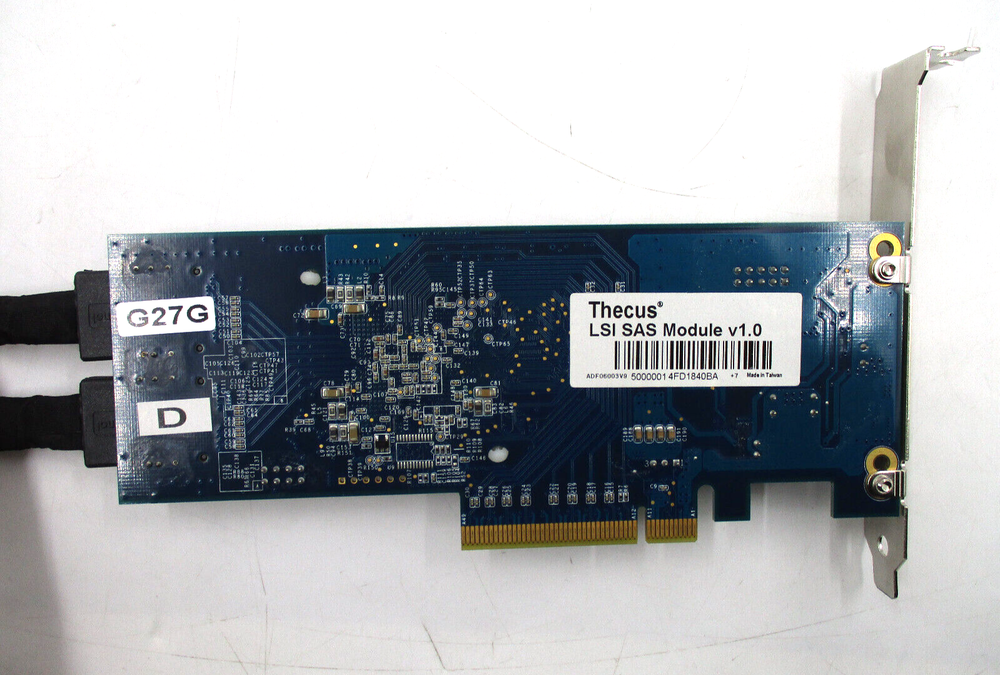 Thecus Server LSI SAS Module V1.0 PCI-E Raid Controller Card With Cable Tested