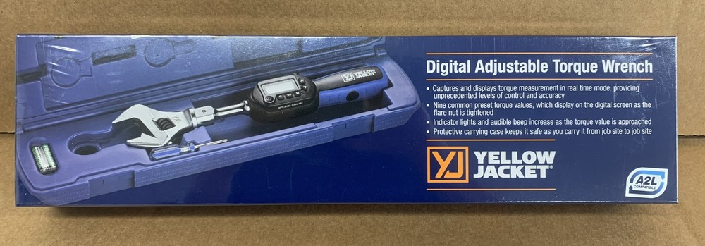 YELLOW JACKET DIGITAL ADJUSTABLE TORQUE WRENCH 60648