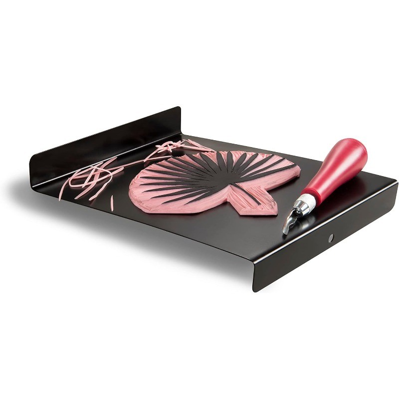 Block Printing Tool Set (4-Piece) - Includes Linocut Carving Tool, Roller Brayer