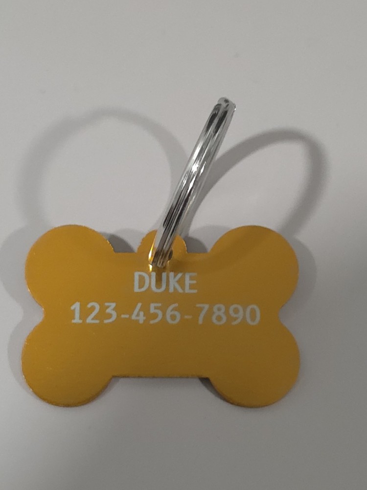 Bone Dog Tags Laser Engraved ID Tags