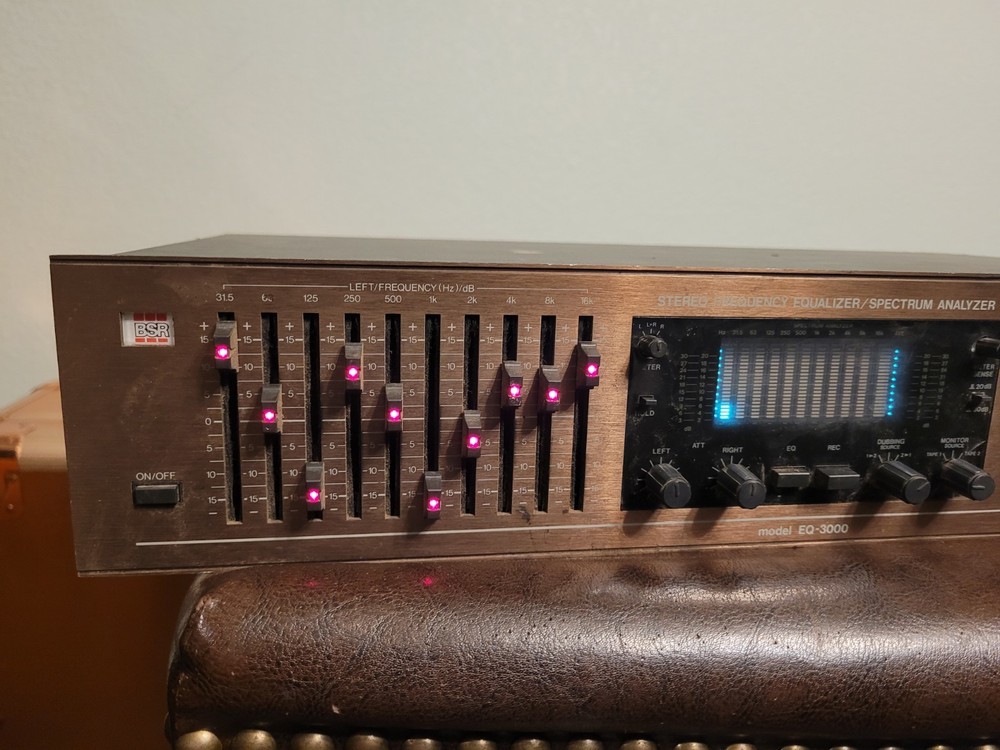 BSR Stereo Frequency Analyzer Spectrum Analyzer EQ-3000