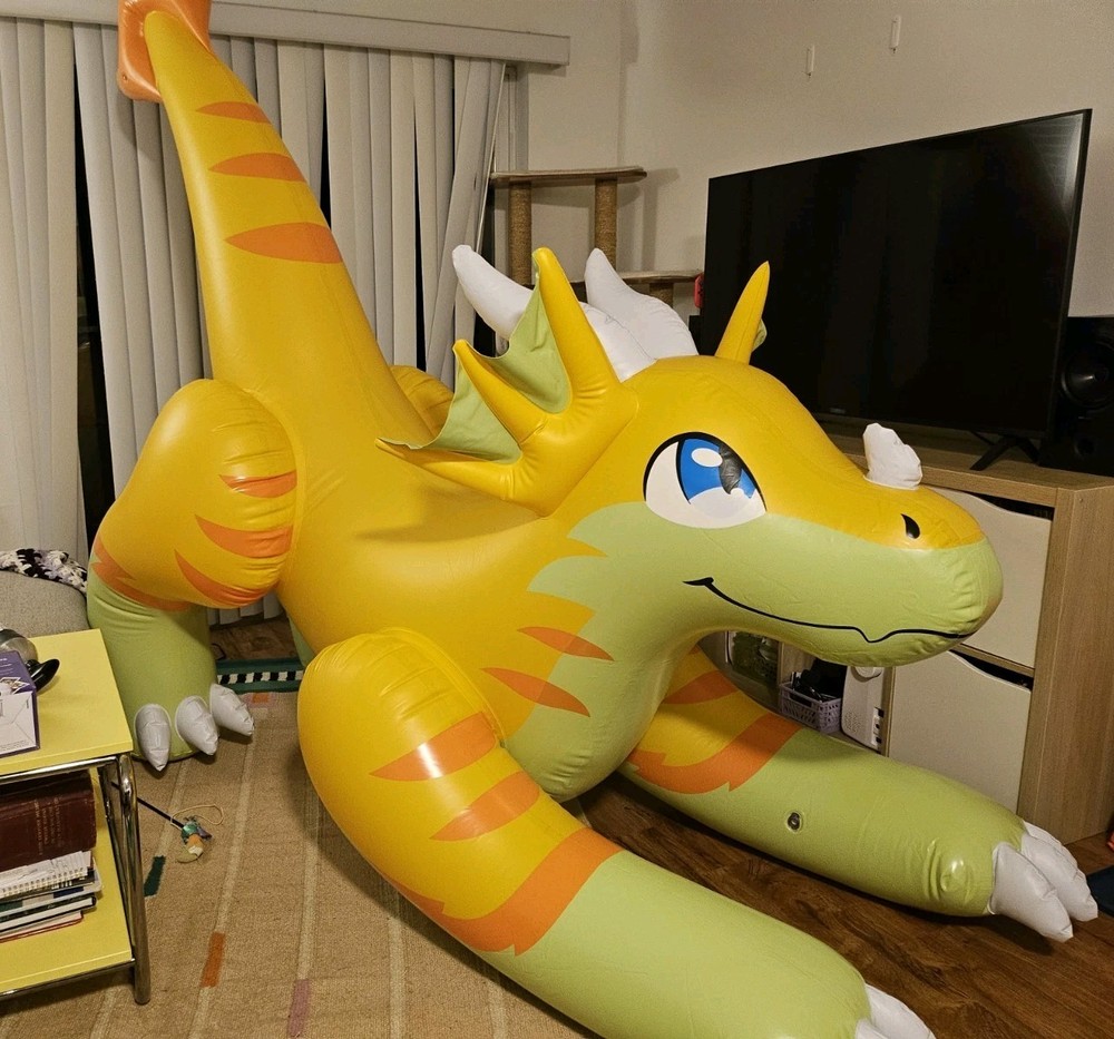MythAnimalCreate Wingless Cheese Dragon Inflatable Toy