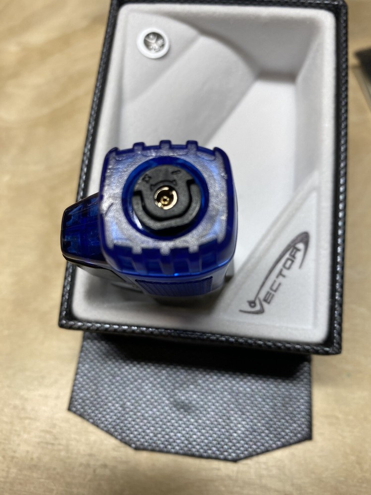 Vector Quad Tank Four Jet Cigar Lighter - Blue - New