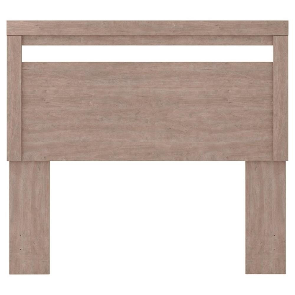 Bowery Hill Modern Engineered Wood Full Panel Headboard in Gray