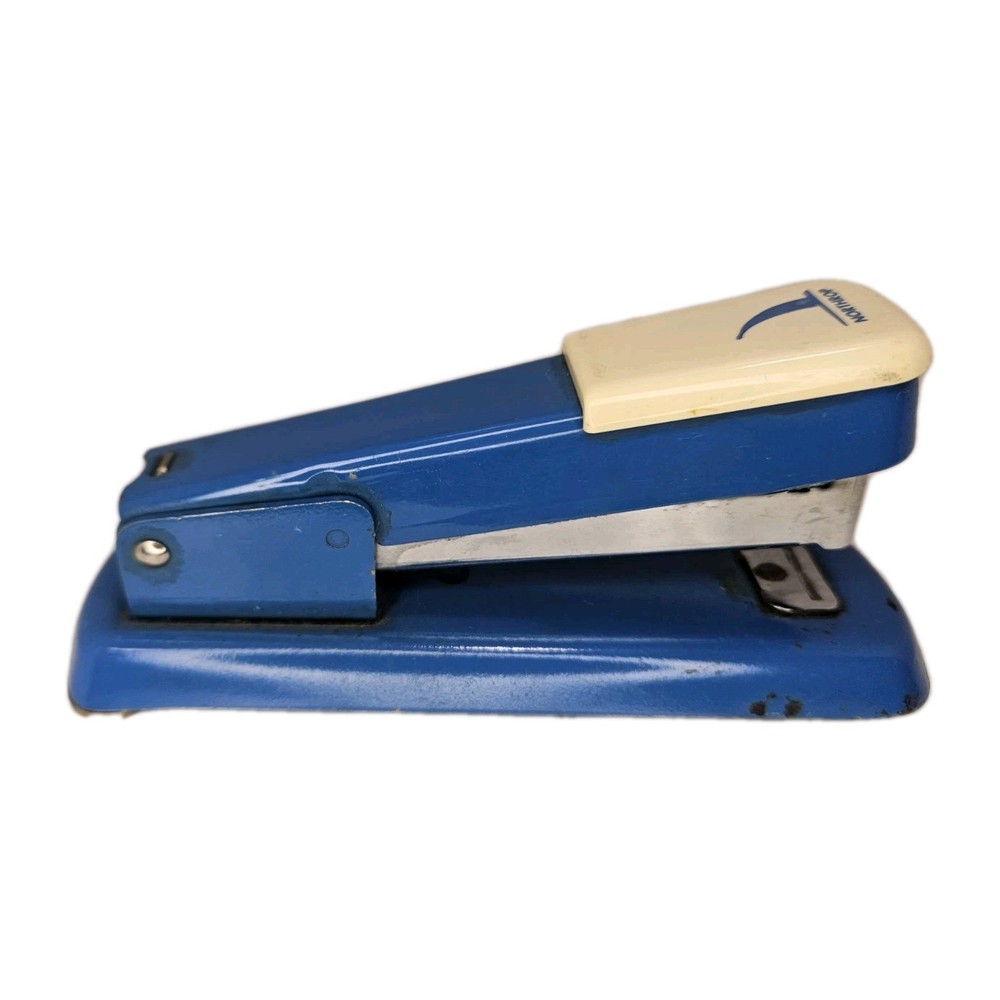 Northrop Vintage Bates 88 Stapler Solid Blue with Logo RARE Grumman