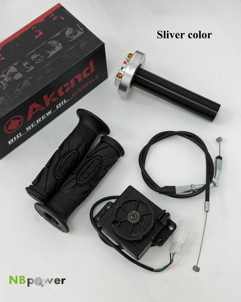 E-motorcycle throttle with central control box, used for Fardriver controller.