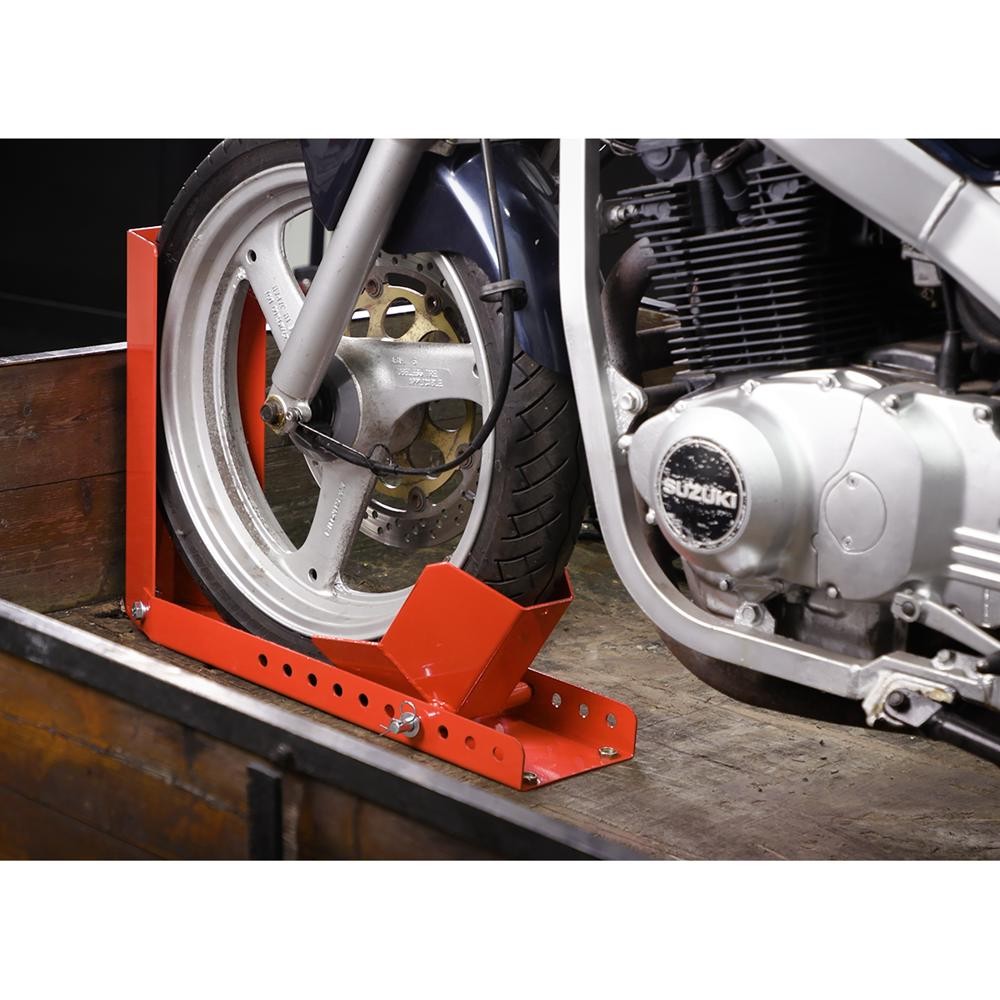 Sealey Motorcycle Roll-In Wheel Clamp Bolt Down
