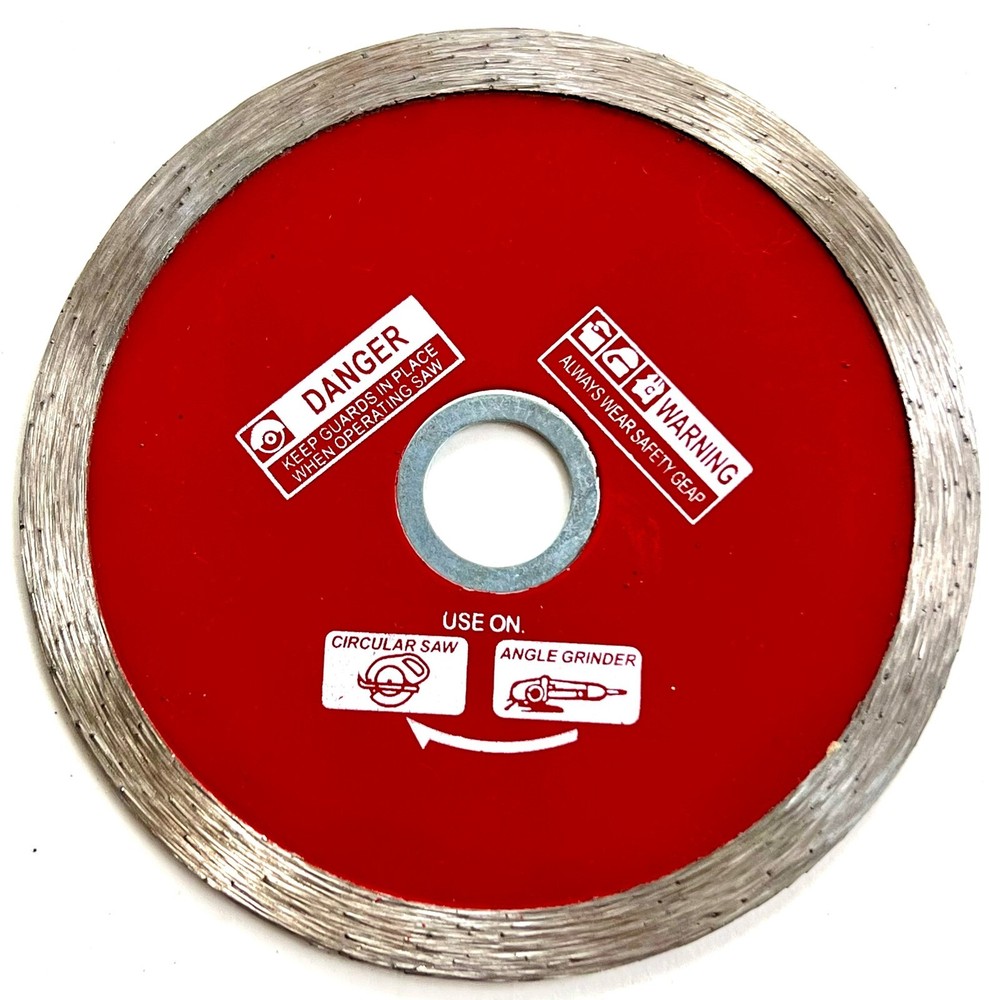 5” Continuous Rim Cutting Diamond Tile Blade Granite Porcelain (5 pack)