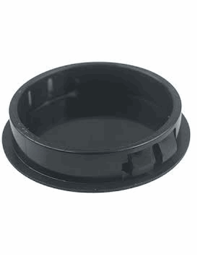 2" Nylon Locking Panel Hole Plugs Black Plastic Knockout Cover 2 1/8" OD Top