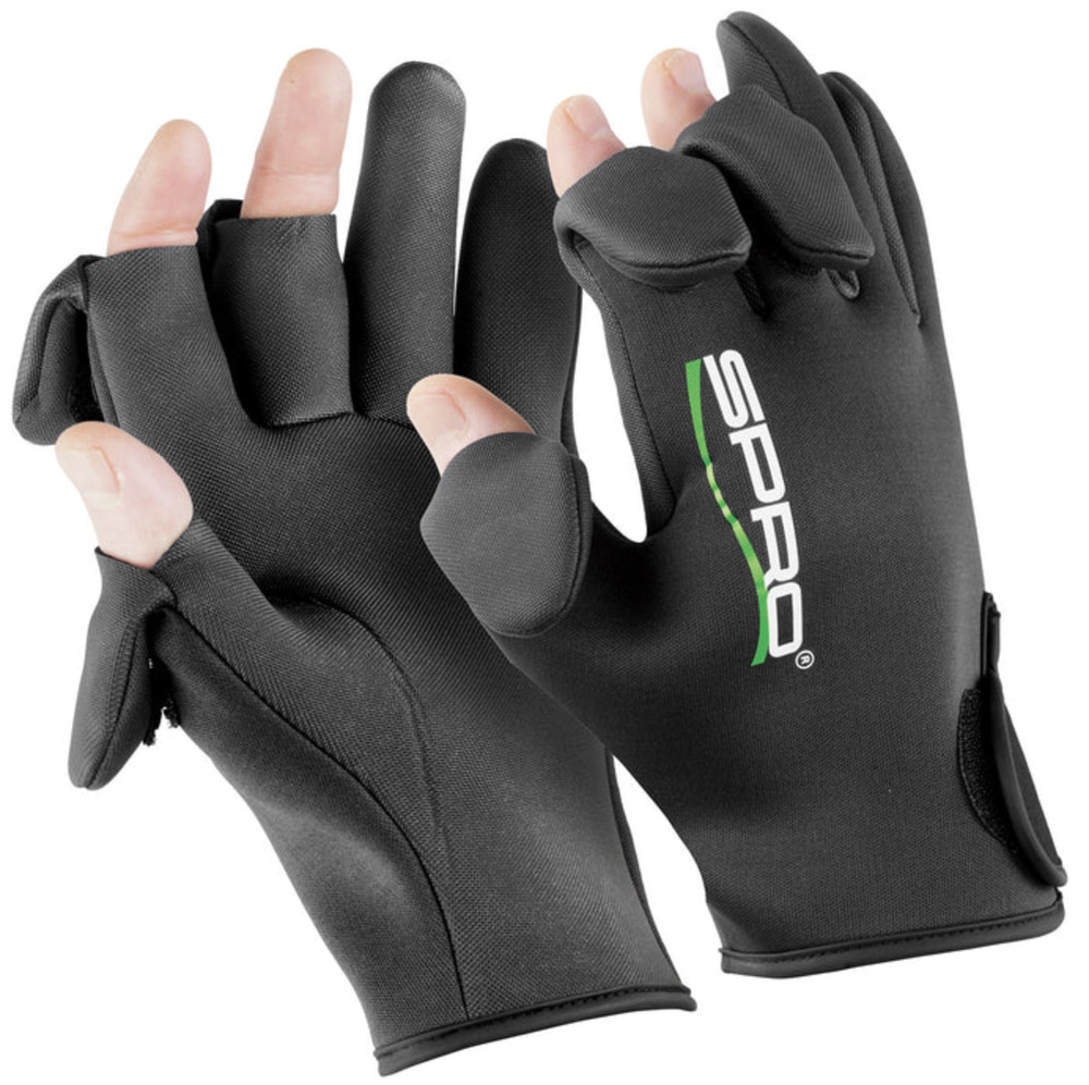 Spro Waterproof Gloves Slit Finger MD Gray