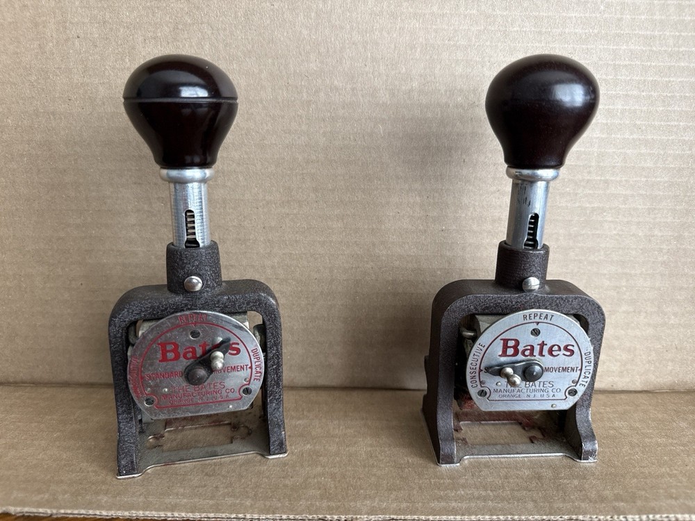 Bates Style E Numbering Machine