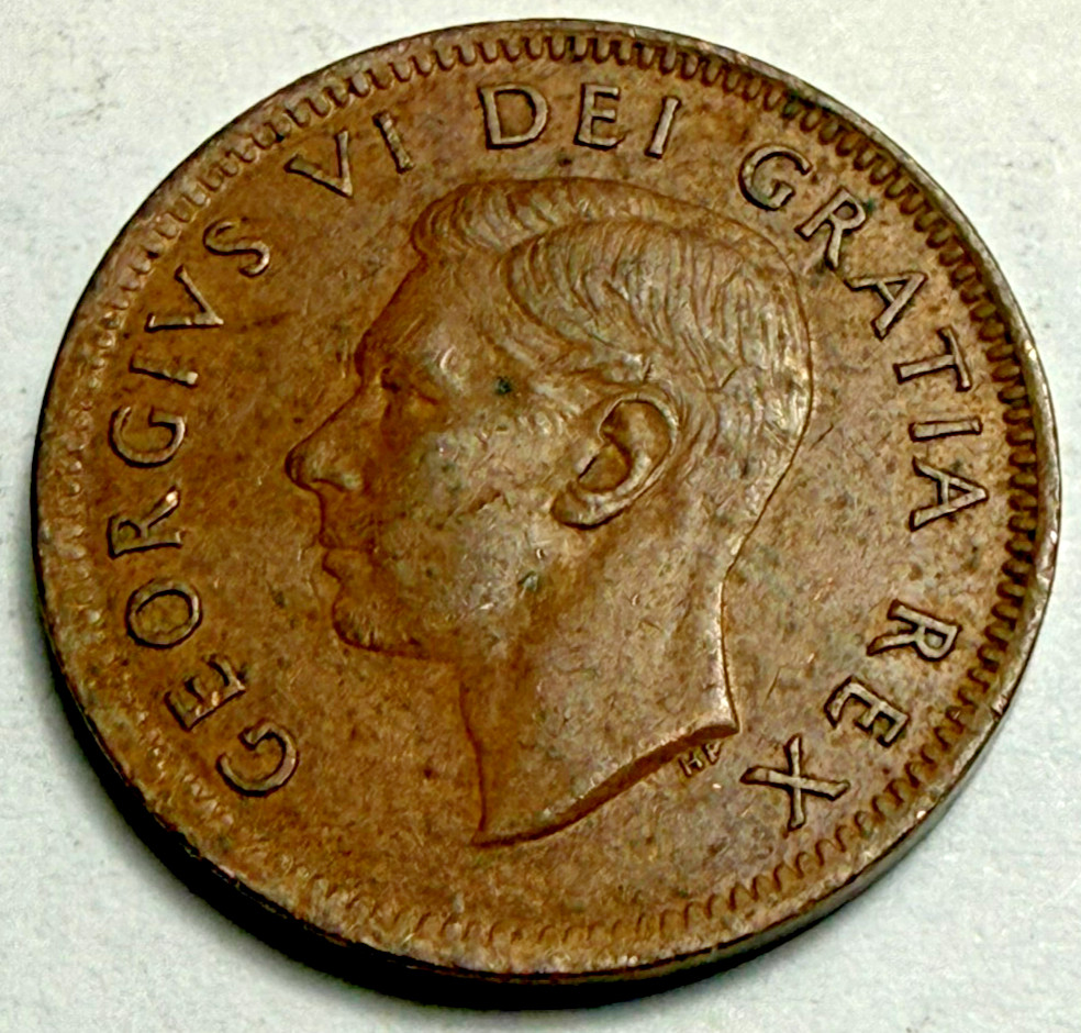 1952 Canada One Cent 1 penny