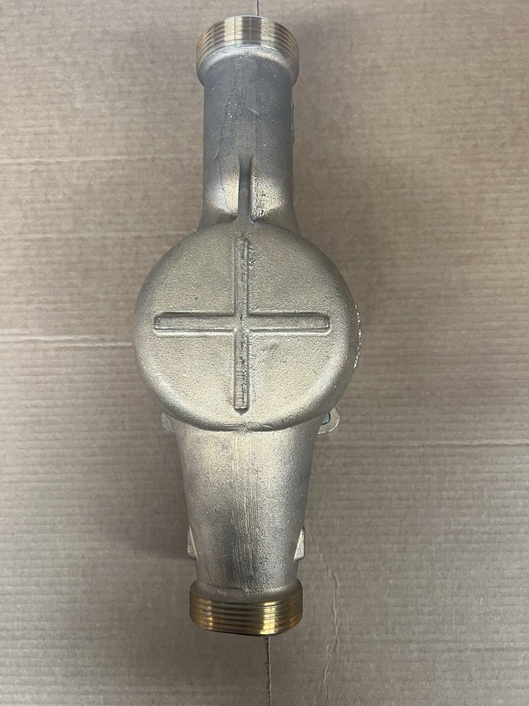 Master Meter MS Multi-Jet Lead Free Brass Water Meter 2" Threaded + Couplings
