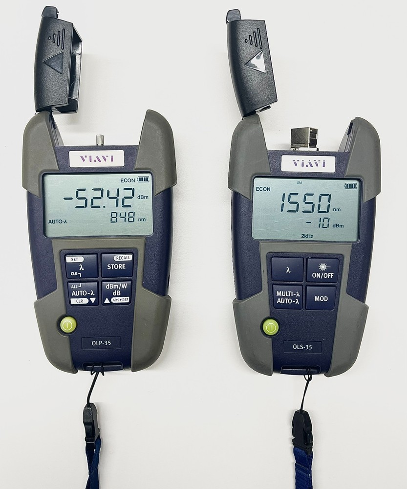 JDSU VIAVI OLS-35 Optical Light Source & OLP-35 Optical Power Meter