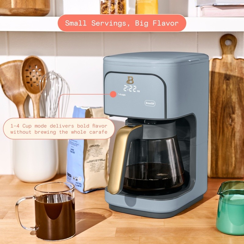 Programmable 12-Cup Coffee Maker Auto Shut Off Brew Strength Touch Display New