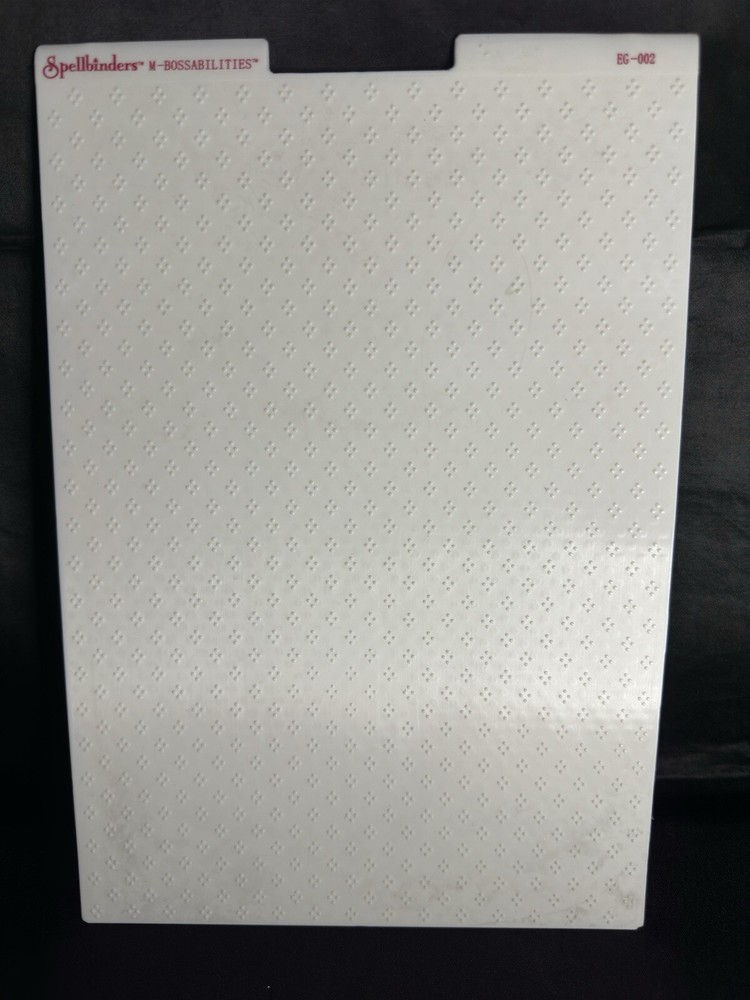 Spellbinders M-Bossabilities Reversible Embossing Folder - 2-sided New + 1 FREE