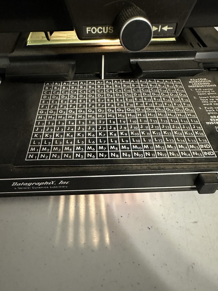 Vintage Northwest Micro Film Reader Model 475 (Does Turn On-Tested)