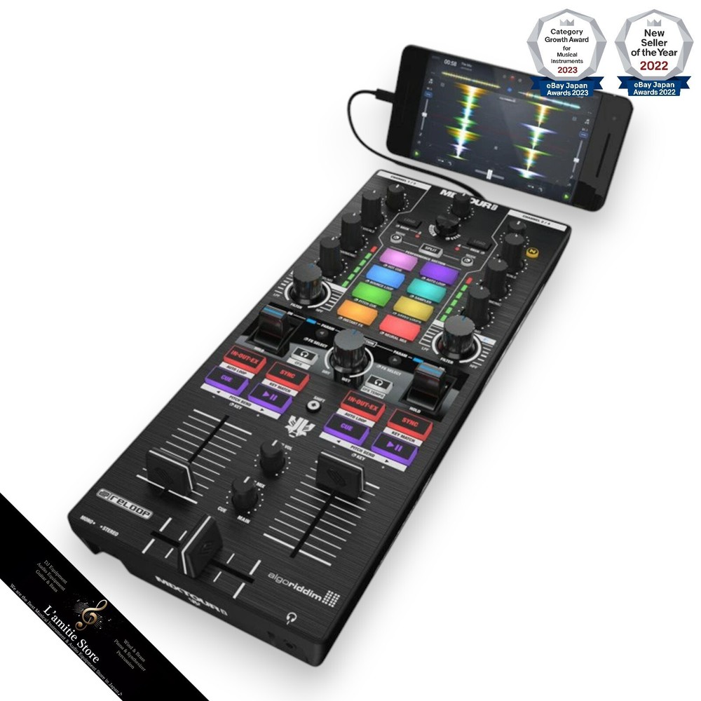 RELOOP MixTour Pro Algoriddim B STOCK DJ Controller Audio Interfaces Japan New