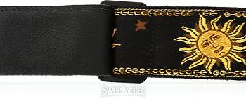 Levy's MPJG '60s Sun Polyester Guitar Strap - Black