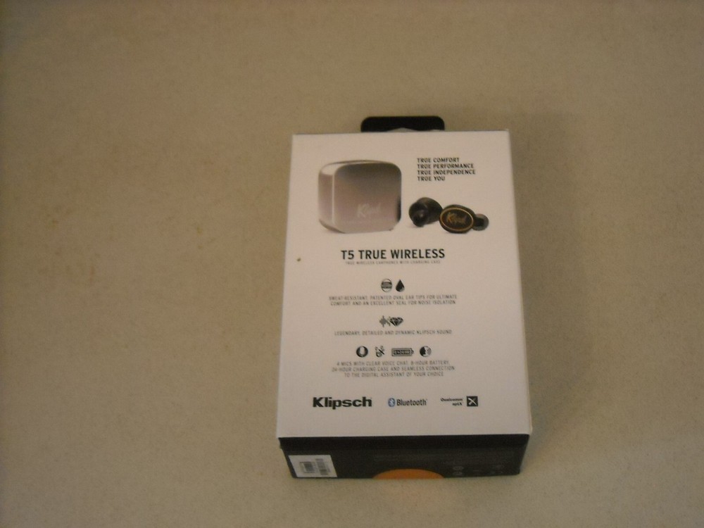 Klipsch T5 True Wireless Headphones Silver DEFECTIVE PLEASE READ DESCRIPTION
