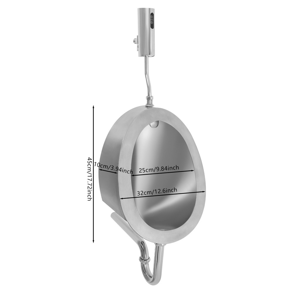 Automatic Male Urinal Flush Bathroom Smart Sensor Urinal Flusher Wall Mount