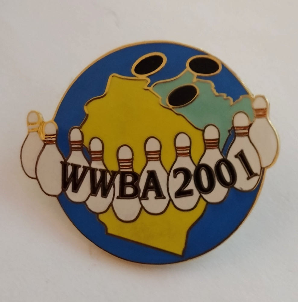 2001 WWBA Bowling Sport Souvenir Lapel Tack Pin