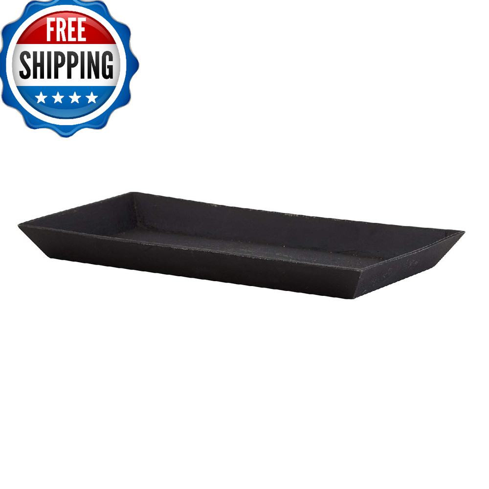 47th & Main Cast Iron Rectangular Serving Tray 10.2x5.80-Inches Durable