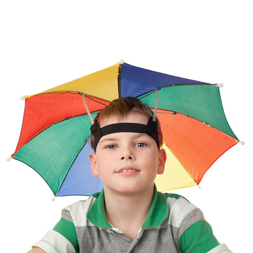 OD 27.2" Umbrella Hat Set, 3pcs with Strip Head, MultiColor Red