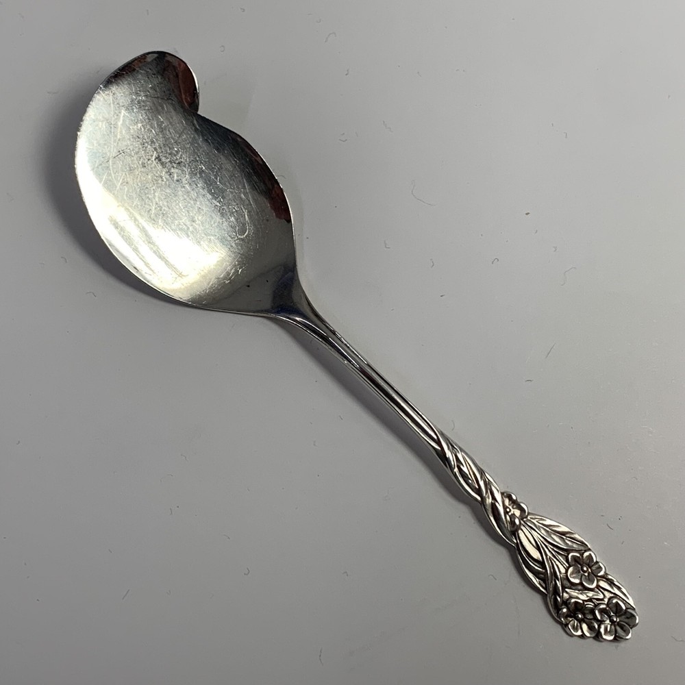 Frank M. Whiting MFG Sterling Flatware, Forget Me Not, Pate Server, 4 5/8 in