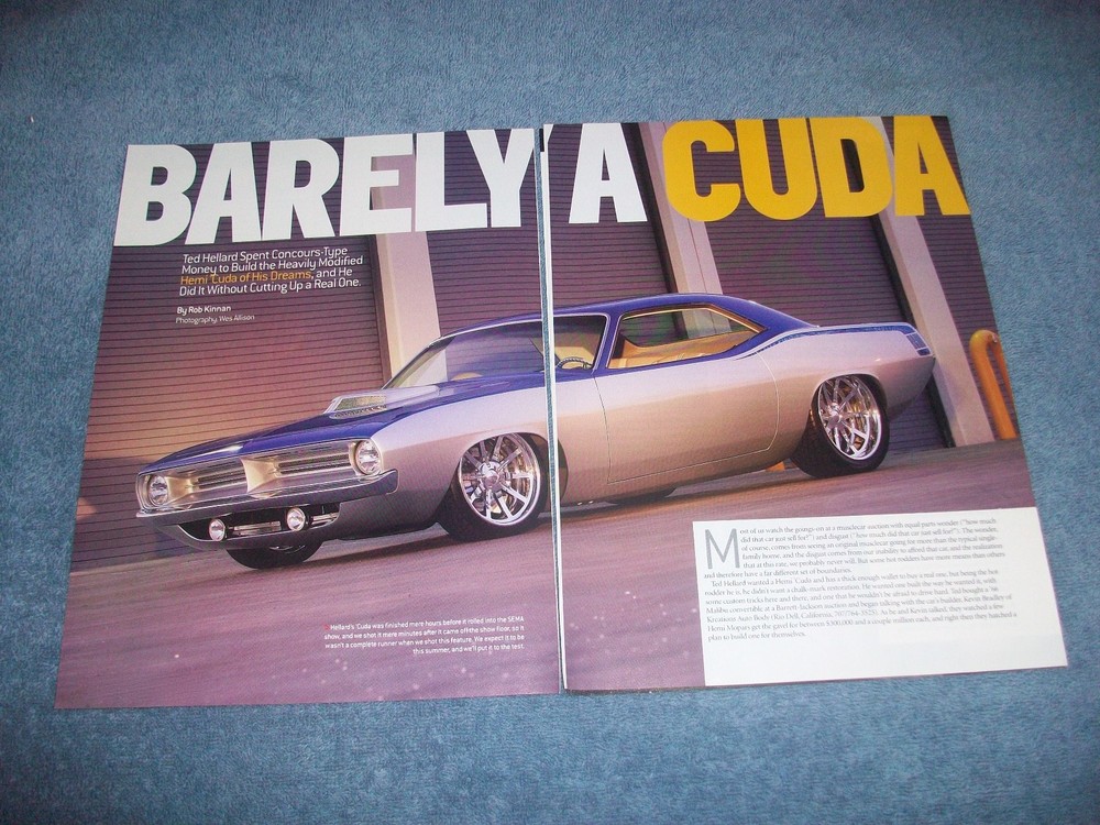 1970 Plymouth Cuda Pro Touring Article "Barely A Cuda"
