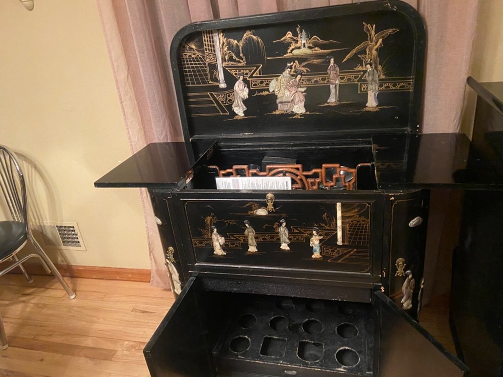 china bar and cabinet used-fair