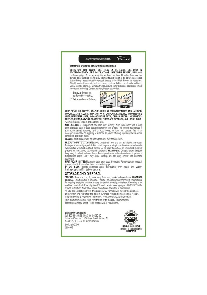 Raid Essentials Ant, Spider & Roach Killer 10 oz.