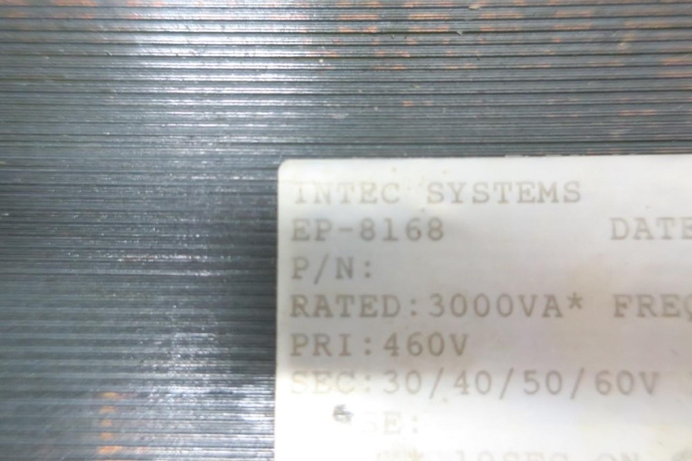 Intec Systems EP-8168 Voltage Transformer 3000va 460v-ac