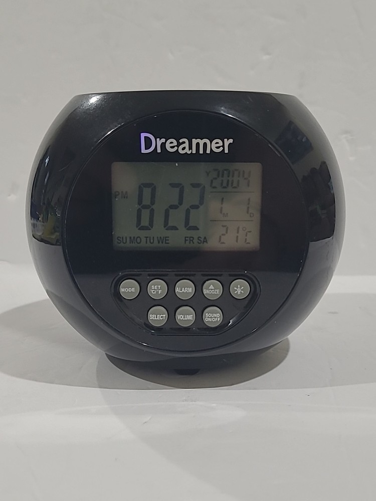 "Dreamer" Sweet Dreams Starlight Projection Clock .